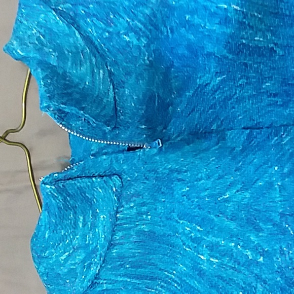 Vintage 60s Roseweb 2-Piece mod Dress Suit electric blue Size small ESTATE - Picture 2 of 15